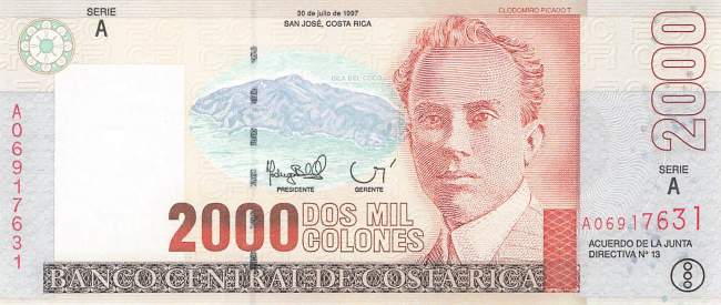 2000 Colones 30.7.1997